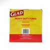 Glad Clear Plastic Forks, Heavy Duty Disposable Cutlery Set, Standard