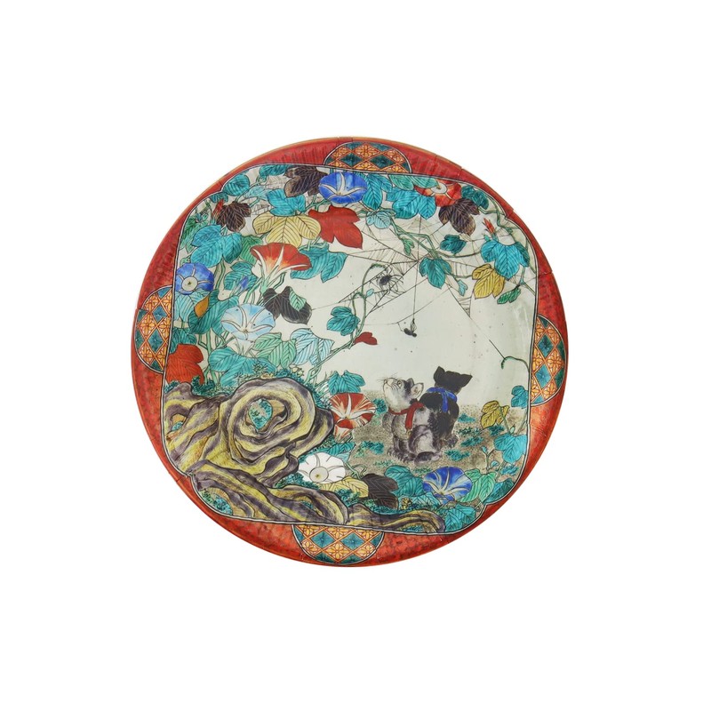 Kutani Paper Plates (6 Types, 10 Sets Total, 60 Pieces),