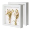 QDSSDECO 12"*12" Shadow Boxes Display Cases with Soft Linen Back