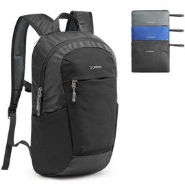 G4Free Packable Hiking Backpack 20L Lightweight Foldable Travel Daypack with Thickened Back Panel for Men Women(Black)