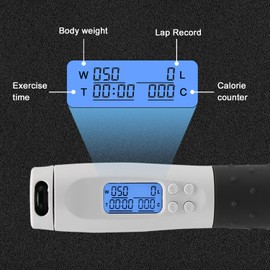 TOQIBO Skipping Rope with Digital Counter, Professional Ball Bearing & Non-Slip Handles, Adjustable Speed Rope Skipping Training, Fitness, Boxing, Slimming for Children and Adults