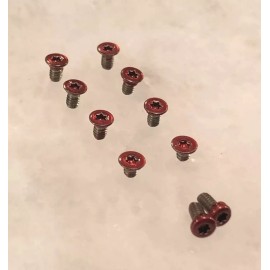 TORX Translucent RED Screws Set For Benchmade Bugout 535 & Bailout 537 Knife - 10pcs