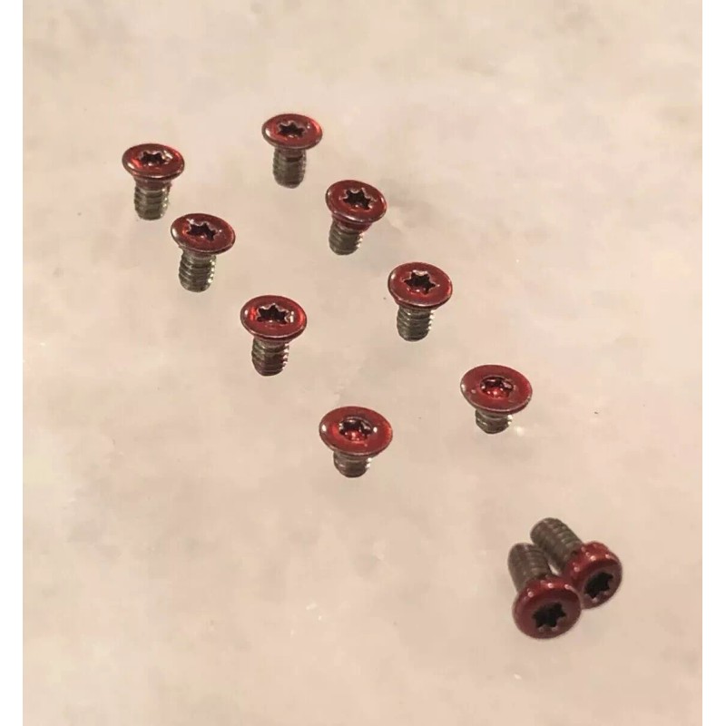 TORX Translucent RED Screws Set For Benchmade Bugout 535 &