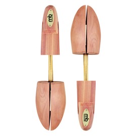 Moneysworth and Best Men's Shoe Trees with Hook Heel, Red Cedar, XX-Large (size 13+)