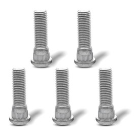 5PCS M12x1.5 Wheel Lug Bolts, 48mm Long Extended Vehicle Wheel Steel Lug Bolts, Car Wheel Studs Compatible with OEM#610-266 90942-02049 GS430 LS400 RX330