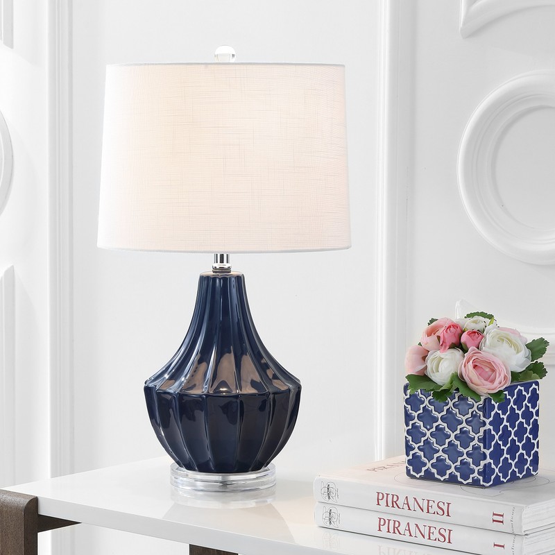 JONATHAN Y JYL8018A Tate 24.5" Ceramic LED Table Lamp Contemporary