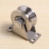 Cucioki 1-Pack V-Type Stainless Steel Pulley Block Mute Bearings Groove