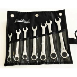 PROTO 7pc Blackhawk By Proto Gear Ratcheting Ratchet Wrench Set Metric 12-Pt BW-1207MS