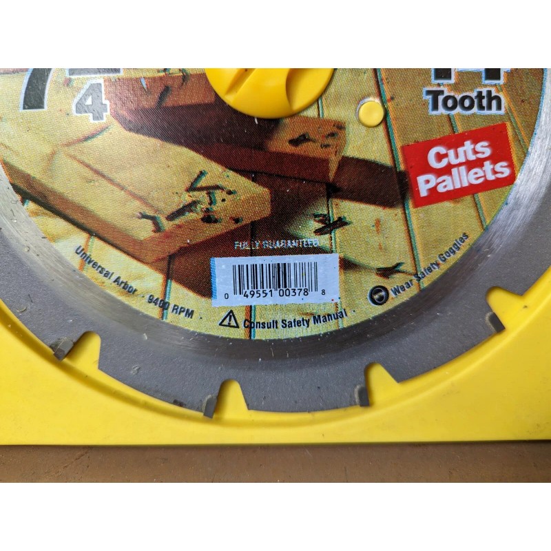 OLDHAM 7256814 7-1/4-Inch 14T Carbide Nail Cutting Saw Blade