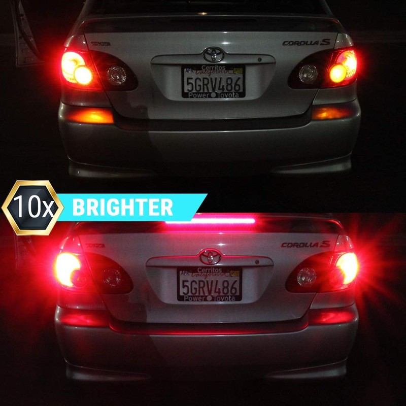 Syneticusa 1157 Red Flashing Strobe Blinking Rear Alert Safety Brake