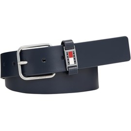 Tommy Jeans Scanton 3.5cm Leather Belt, Blue (Dark Night Navy), 39,4 inches