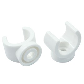 Zorveiio 20 Pcs PEX Pipe Hangers Clamps 16mm Clamps Clips PVC Pipe Holder White U-Hook Pipe Support for Tubing Hoses