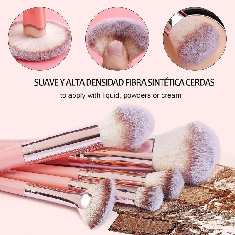 Kit Profesional De Maquillaje 41 Piezas, Brochas Vzswnk $