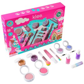 Klee Naturals Holiday Ultimate Mineral Makeup Kit. Gentle and Non-Toxic. Perfect for Kids and Tweens. Made in USA. (Glam Comes True)