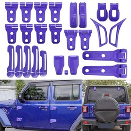 Barong for Jeep Wrangler JL JLU Sport Sahara Freedom Rubicon Unlimited 2-Door and 4-Door 2018-2025 Accessories 26PCS Full Set Exterior Trim Kit (Purple)