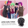 OHPHCALL Synthetic High Puff Afro Wig with Curly Hair Bun
