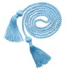 Graduation Honor Cords 2025 Light Blue Yarn Cords with Tassels