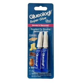 Glueology Super Glue Gel, Clear, Gel, Cyanoacrylate, Glue