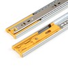 Emuca 3049405 Set of full extension ball bearing runners/slides 45mm