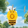 Lyreh Doll Clothes Accessories, Yellow Bee Jumpsuit Plush Toy Dress