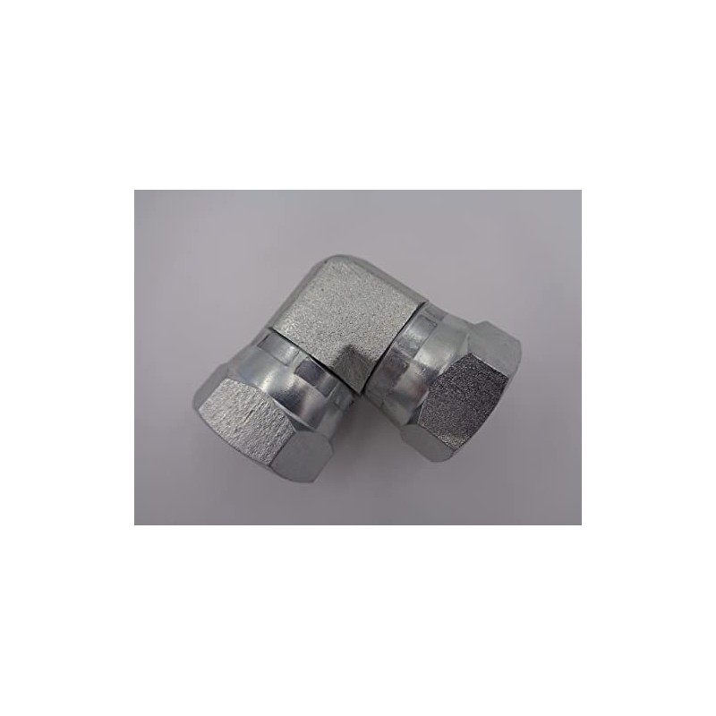 Hydraulic Female x Female Swivel 90deg Fitting BSP Choose Size
