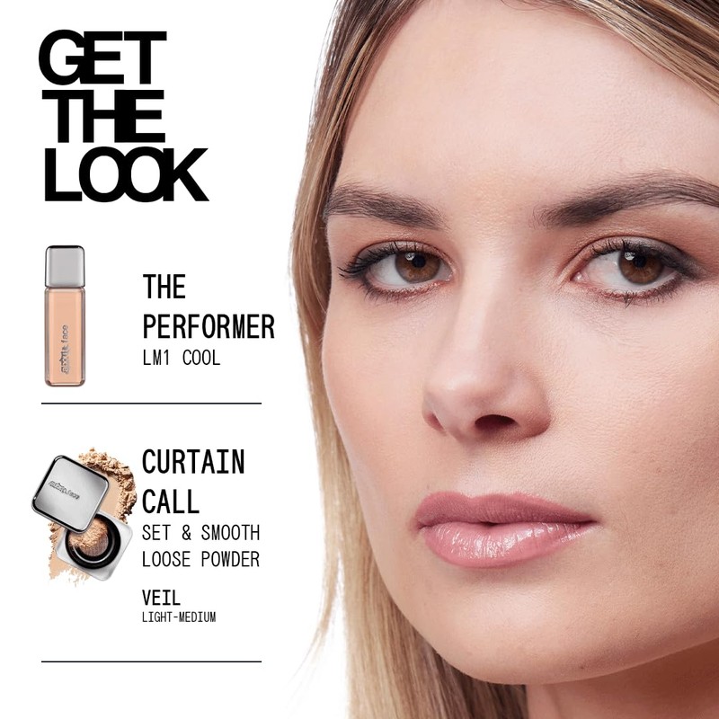 about-face THE PERFORMER Skin-Focused Foundation LM1Cool – Medium Coverage, Long-Wear,