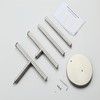 SHUNLI Hand Towel Holder Stand, Double Towel Rack Free Standing