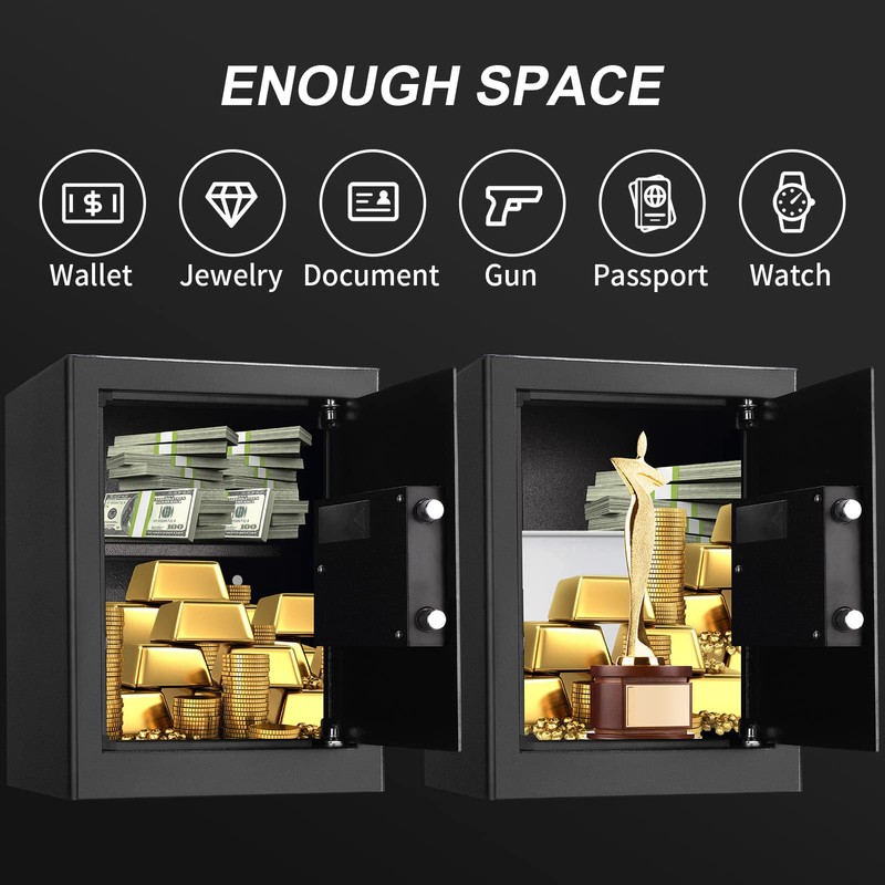 Tenamic Fireproof Safe Box 2.0 Cuft Electronic Digital Security Box,