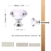 CZC HOME 10pcs 30mm Crystal Glass Door Drawer Knobs Diamond