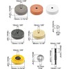QWORK® Buffing Wheel Kit, 7 Pcs Polishing Wheels with Drill