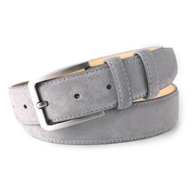 LEAODES LD Men's Belt Casual Genuine Leather Suede Belts for Men 1 3/8" Wide Elegant Golf Dress Belt