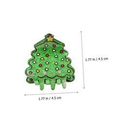 SAFIGLE 5pcs Small Christmas Hair Claw Clips for Sturdy Lightweight Hair Clamps with Snowflake Snowman Boot Tree Santa Designs Strong Grip Accessories