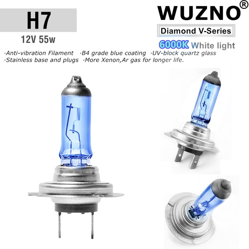 Wuzno Halogen Headlight Bulb Replacement for Hyundai Sonata 2011 2012