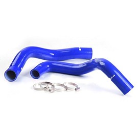 G-PLUS Silicone Radiator Coolant Hose Pipe Kit Clamps Compatible with Ford Mustang GT/GTS/SVT V8,2PCS 1994-1995,Blue