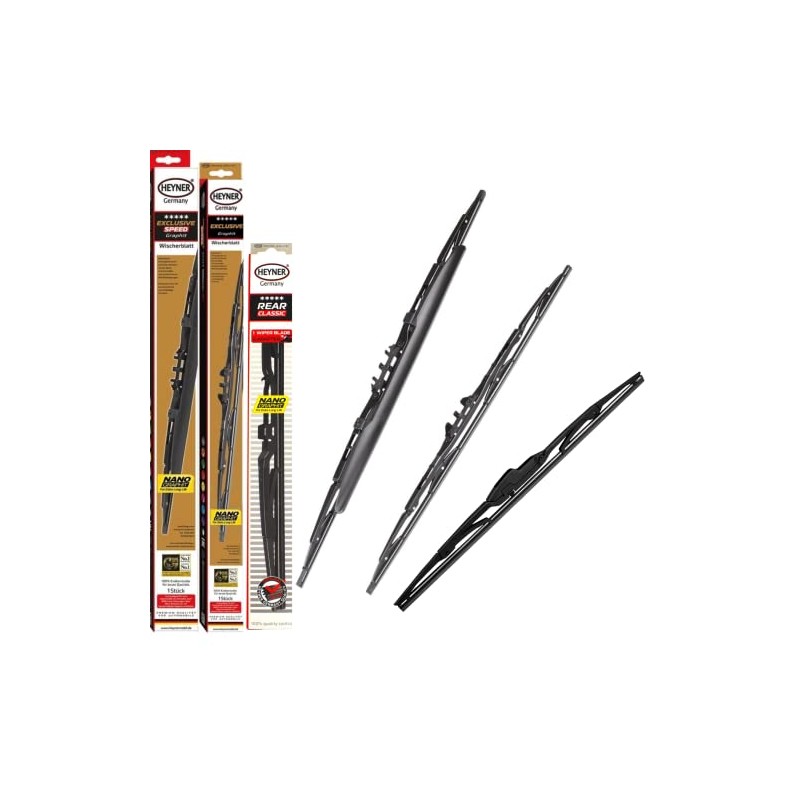 Heyner Germany Windscreen Wiper Blades Exclusive Spoiler Full Set Front
