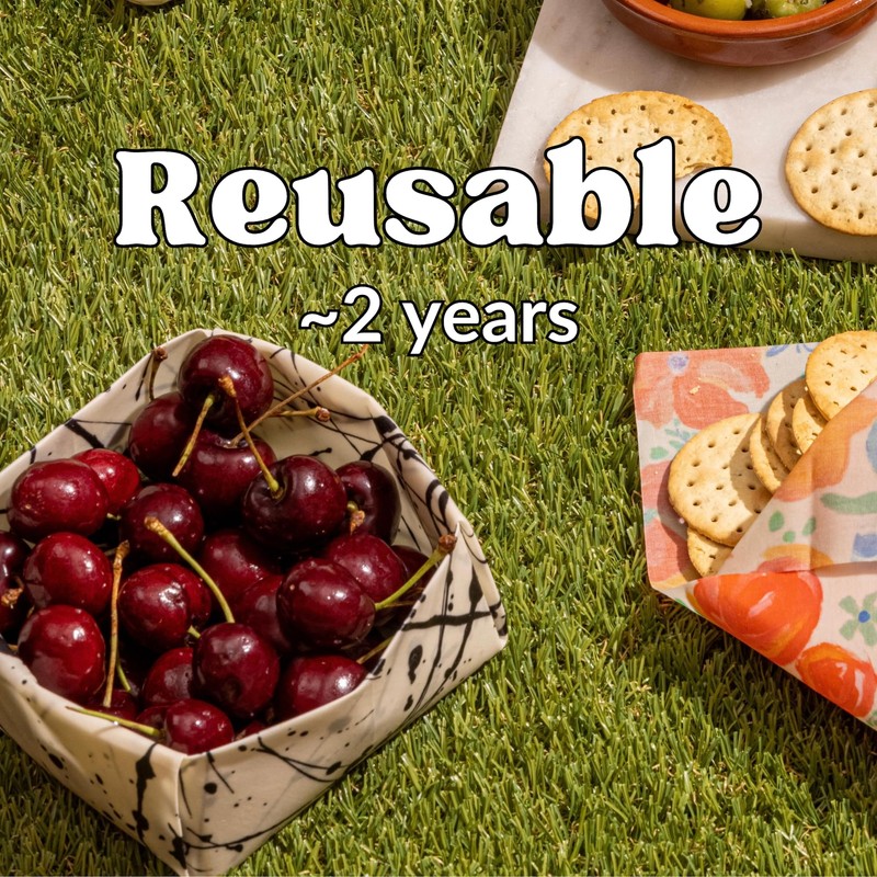 Bee Kind® Beeswax Food Wrap - 3 Pack (S,M,L) -