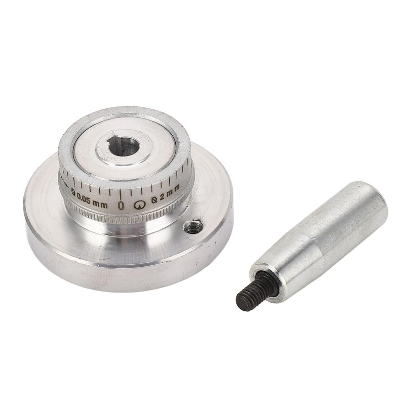 Mini Lathe Hand Wheel, Aluminum Alloy Handwheel with Handle, CNC