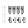 Gorise 4pcs Reverse Folding Sliding Door Hinge Wardrobe Bi-Fold Closet