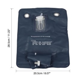Wash Bottle Bag Kit, 12V Pump Cleaning Tool, Universal Windshield Wash Bottle Bag, Window Wash Bottle Bag