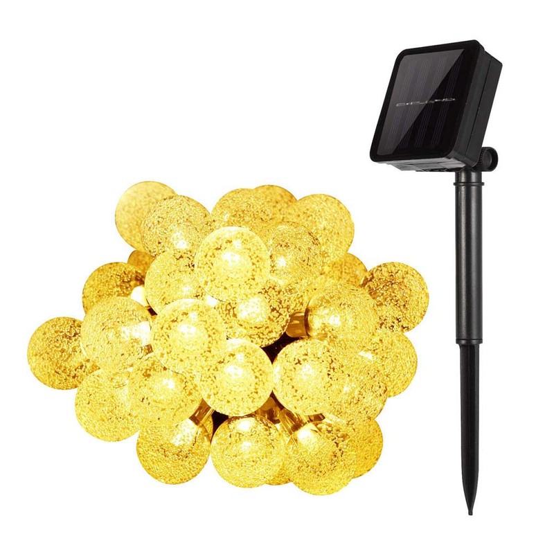 Hann LED Solar globo cadena luces, Blanco Warm
