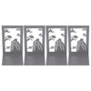 4 Pcs Metal Bookends Anti Slip Exquisite Beautiful Unique Design
