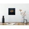 Wall Clock Metal 20 x 20 cm Black Gold Wall