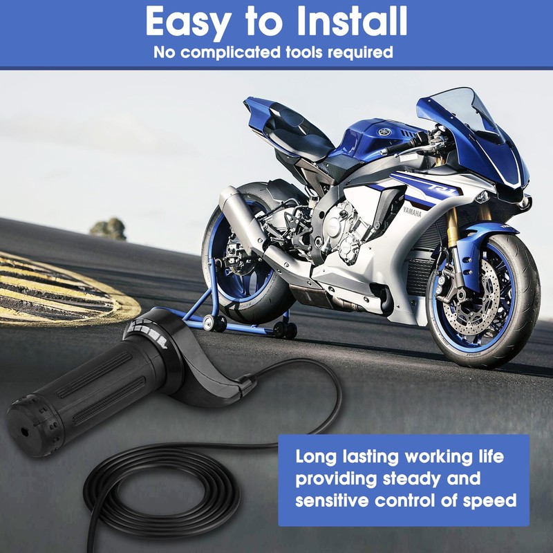 KIMISS Motorcycle Accelerator, Universal Electric Scooter Speed Throttle Grip with