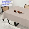 Fabric Tablecloth Washable Table Linen Tablecloth Cotton Polyester Vichy Grey