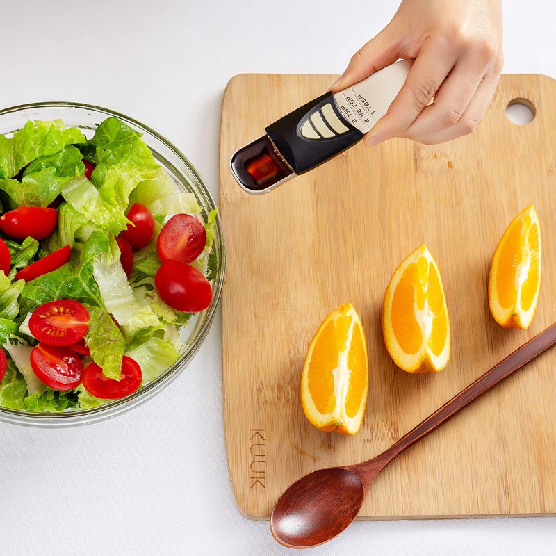 KitchenArt Professional Series Tablespoon, Champagne Satin Measuring Spoon, Adjustable from