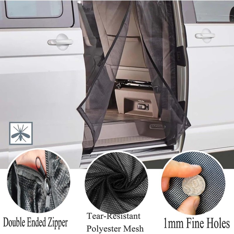 Eysbiy Magnetic Van Bug Screen Nets for Transit, Sprinter, RAM