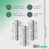 EAI Chrome Door Hinges | 3 Inch / 76mm Polished