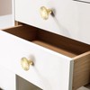 QTMMC 2 Pack Gold Cabinet Knobs Brushed Gold Knobs Doors