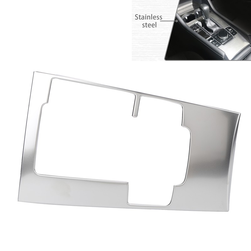 Gear Shift Panel Frame Trim Stainless Steel Decor Replacement for