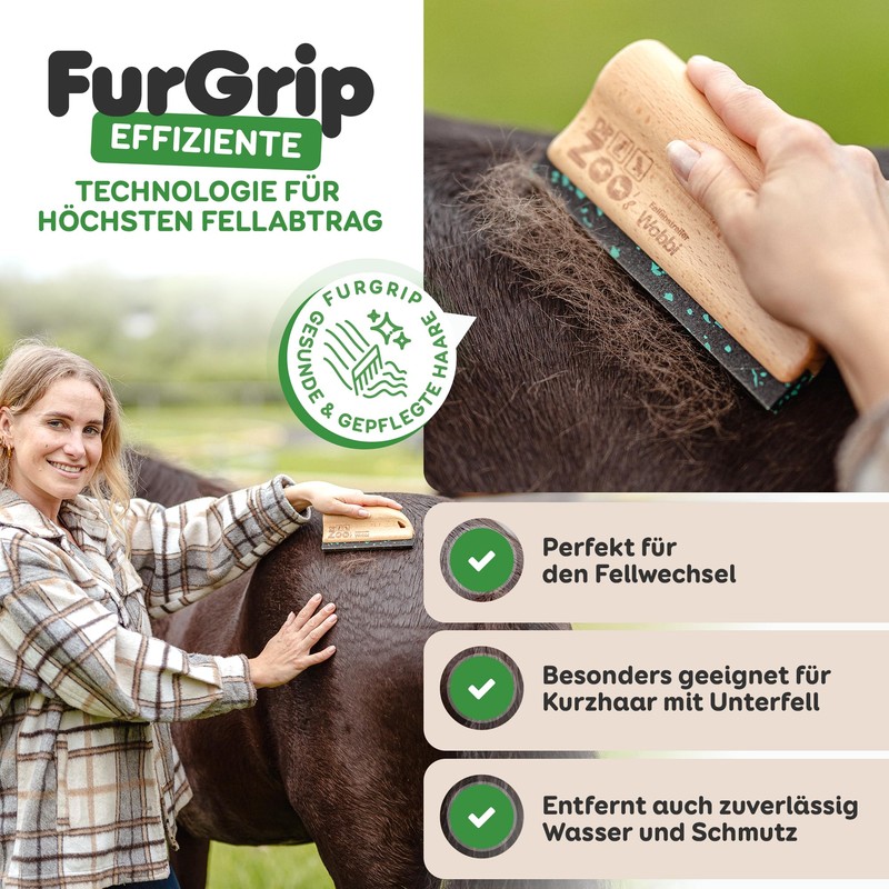 DR Zoo Nobbi fur changing aid for your horse or
